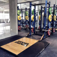 Equipo de gimnasio Power Racks Levantamiento de pesas Entrenamiento de fuerza Jaula comercial para el hogar Estante de sentadillas con plataforma