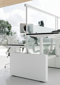 Bureau Moderne Convertible Intelligent à Hauteur Réglable Électriquement avec Cadre Métallique pour Utilisation au Bureau - Product Image 3