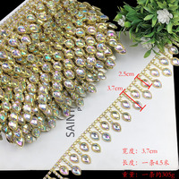 Accessoires de danse de ballet cousus à la main, DIY, or, argent, nouveau, gemme, diamant brillant, robe de bal de fin d'année
