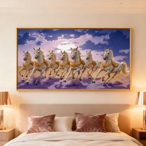 Peinture murale personnalisée en gros pour salon, salle à manger, décoration intérieure, impression HD, peinture sur porcelaine cristalline LED - Product Image 3