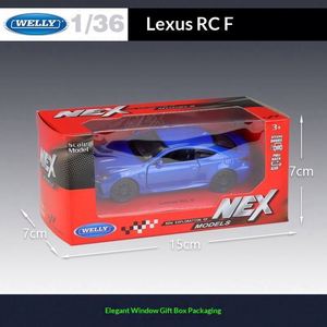 ของขวัญขายส่ง WELLY รถโมเดล Lexus RC F อัลลอยด์จำลอง ขนาด 1:36 ของเล่นแบบดึงถอยหลังสำหรับเด็ก ของสะสม ของขวัญขายส่งสุดคุ้ม - Product Image 4