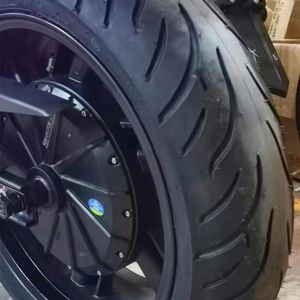 Roue motorisée électrique avec moteur intégré dans le moyeu de la moto, 17 pouces, 60V/72V, 5000W, frein à disque, pneu large, bricolage - Product Image 5