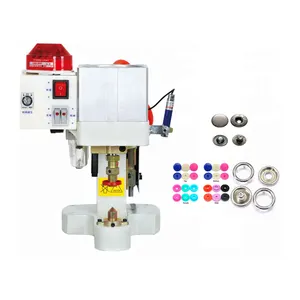 Fully automatic industrial snap button fastening machine plastic snap fastener buttons attaching machine