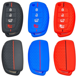 Étui de <span class=keywords><strong>clé</strong></span> en silicone pour <span class=keywords><strong>Hyundai</strong></span> Ix35 IX45 IX25 I10 I20 <span class=keywords><strong>I30</strong></span> HB20 Sonata Verna Solaris Santa Elantra Mistra Creta Tucson - Product Image 5