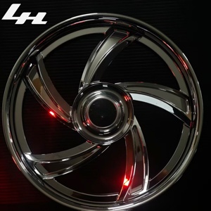 <span class=keywords><strong>Jantes</strong></span> forgées 2/3 pièces 20 22 24 26 pouces 5 branches entièrement chromées polies à déport profond pour voitures américaines Muscle Cars Chevy Ford Dodge - Product Image 3