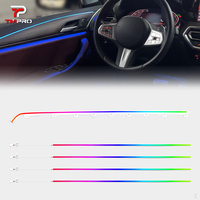 Kit d'éclairage ambiant dynamique contrôlé par application TMPRO pour BMW X3 G01 X4 G02 2018-2024, kit LED 64 couleurs, synchronisation musicale, décoration intérieure de voiture