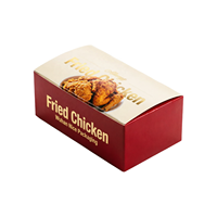 Caja de cartón personalizada para pollo frito KFC, caja abierta para pollo asado entero, alitas de pollo y arroz