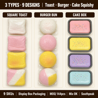 Southpeak Toy Butter Bread Squishy PU Foam Slow Rising Fidget Toys Squeeze Toy Stress Relief Toy Squishy Factory OEM Wholesale
