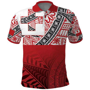 Nouvelle arrivée personnalisé Tonga jour de l'émancipation hommes polos Tonga t-shirts - Product Image 2