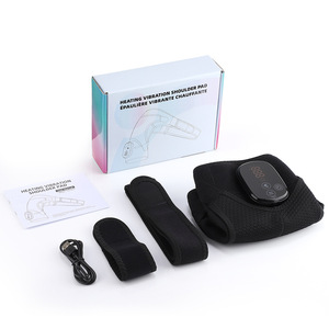 Masseur d'épaule électrique à lumière rouge, vibration et chauffage, instrument de physiothérapie pour les articulations du cou, avec minuterie intelligente - Product Image 1