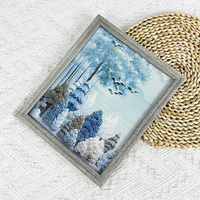 Cadre photo rectangulaire en PS imitation bois, design moderne, différentes tailles, incassable