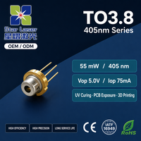 Diode laser violette/UV 405 nm - Composant optoélectronique pour capteur PM2.5 et projecteur ciel étoilé - Sortie 55 mW