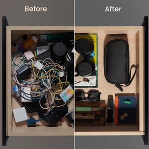 Water Resistant Travel <strong>Bag</strong> <strong>Cable</strong> Organizer for Essentials Accessories Carry Storage <strong>Bag</strong> for Cord&amp;Charger&amp; Phone&amp;Earphone Black - Product Image 5