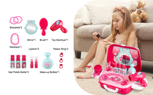 Kit Trucco Giocattolo per Bambine, Set da 20 Pezzi per Piccole Principesse, Gioco di Ruolo con Valigetta - Product Image 3
