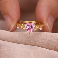Bague en argent S925 en forme de cœur avec moissanite pour femmes, bijoux de mariage romantiques, article populaire pour le commerce électronique transfrontalier