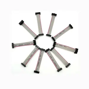 IDC Fio Para Embarque 10pin Flat Cable 1.27 2.0 2.54 Pitch Connector Flat Ribbon Cable Assembly 2651 AWG28 26 Flat Ribbon Cable RoHS