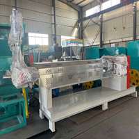 Machine d'extrusion à vis simple pour la fabrication de granulés de PP, PE, EPS, PPR, PA à petite échelle, pour le recyclage des films et sacs en plastique usagés, avec moteur et engrenage.
