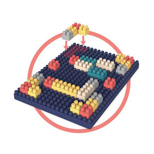 260 Parçalı Blok Setleri Eğitici Kendin Yap Modern Binalar Model Oyuncak 2-4 ve 5-7 Yaş İçin Sert Yapı Taşları - Product Image 5