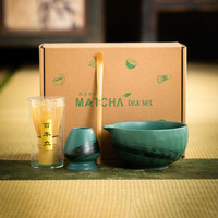 Ensemble de thé et de café matcha traditionnel chinois, écologique, fait main, durable, en céramique classique Japandi, bols de 500 ml