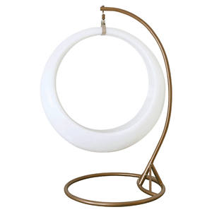 Chaise suspendue basketchair extérieure balançoire en bois rotin patio 2, chaises de siège table suspendue oeuf chaise bulle balançoire ronde suspendue/ - Product Image 6