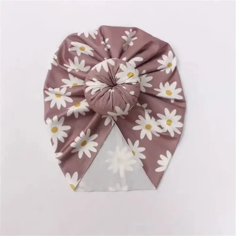 Y8008 Custom Baby Girl turbante Soft Knot Bow Hat cappello neonato India Toddler Hat for The Baby