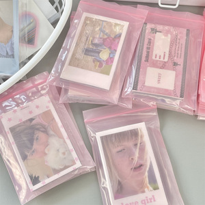 Korean Style Transparent Sliding Bag PE Plastic Resealable <b>Jewelry</b> <b>Packaging</b> Stand Up Pouch Digital Printing - Product Image 4