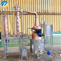 Alambic de distillation multifonctionnel ZJ 100L en cuivre avec colonne de reflux intégrée pour whisky, brandy et rhum