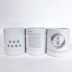 Emballage de produit personnalisé petite boîte de papier blanche emballage tube de papier de luxe pour l'emballage de beauté