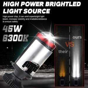 Nueva Bombilla LED M01T H4 de Alta Calidad, 45W, 6000LM, 6000K, 12V, IP67, Faros Delanteros, Luces Antiniebla, Accesorios Universales para Automóviles - Product Image 6