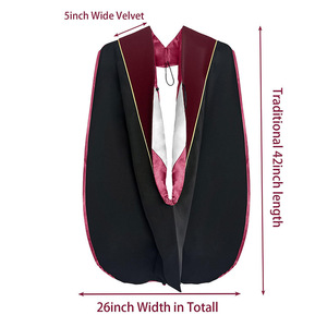 Conjunto de Túnica y Estola de Graduación Doctoral y Maestría Personalizado al por Mayor, Túnica Académica Multicolor para Ceremonia - Product Image 4