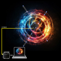 Ventilateur d'hologramme 3D Offres Spéciales de 65cm avec synchronisation en temps réel pour la publicité interactive par ordinateur et l'engagement visuel