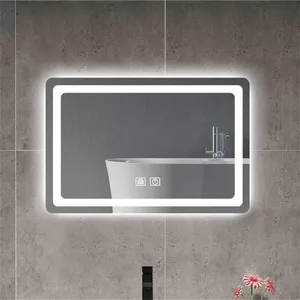 Miroir de courtoisie simple à LED pour salle de bain Miroir de courtoisie éclairé intelligent pour mur en cristal poli <span class=keywords><strong>Produit</strong></span> de courtoisie à LED de qualité supérieure - Product Image 1