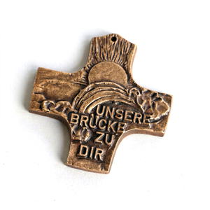 Décoration murale vintage en métal, croix chrétienne, pendentif religieux, décoration rustique pour la maison, l'église, la salle de prière - Product Image 1