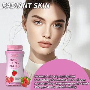 Caramelle Gommose Vegetariane Halal per la Bellezza con Collagene e Biotina <span class=keywords><strong>Integratore</strong></span> Masticabile per <span class=keywords><strong>Capelli</strong></span>, Pelle e <span class=keywords><strong>Unghie</strong></span> per Donne, Uomini e Adulti - Product Image 2