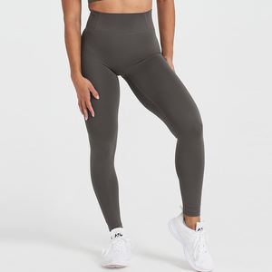 Gym Athletic Wear Collants de compression pour femmes Taille haute Sports Gris Push up Yoga Leggings - Product Image 4