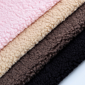 Bán Buôn Dày Siêu Mềm, 100% Nhiệt Polyester Rắn Giá Rẻ Teddy Faux Fur <span class=keywords><strong>Sherpa</strong></span> Lông Cừu Vải Cho Hometexiles/ - Product Image 3