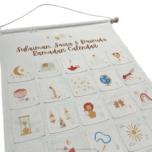 Thème d'aventure avec 30 poches spacieuses Bonbons et petits jouets Calendrier de l'Avent du Coran <span class=keywords><strong>vide</strong></span> - Product Image 2