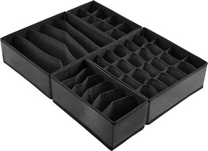Tessuto <span class=keywords><strong>armadio</strong></span> intimo <span class=keywords><strong>Organizer</strong></span> calzini cassetto divisore 4 <span class=keywords><strong>Set</strong></span> - Product Image 6