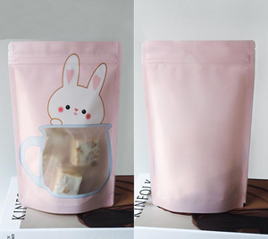 Túi Đứng Tùy Chỉnh Túi Đựng Kẹo Cà Phê Khoai Tây Chiên Bánh Quy Túi Đựng Thực Phẩm Bằng Nhựa Có Khóa Kéo Bằng Nhôm Có Cửa Sổ - Product Image 3