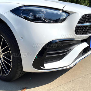 Para Mercedes-Benz Clase C W206 C200 C260 C300 AMG 2022+ Kit de carrocería con alerón delantero, cubierta de faro antiniebla y divisor de aire - Product Image 4