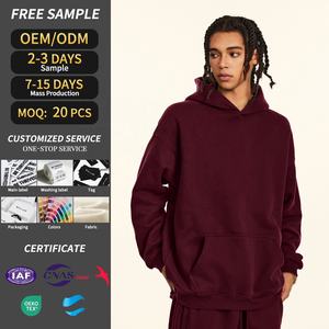 高品質無地オーバーサイズ エッセンシャル ストリートウェア パーカー バギー ブランク ヴィンテージ デザイナー プルオーバー パーカー メーカー - Product Image 2