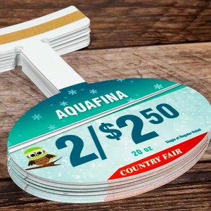 Exhibidores de Precios Personalizados para Estantes, de Plástico y Nylon, con Cuerdas para Colgar, para Publicidad y Promoción - Product Image 1