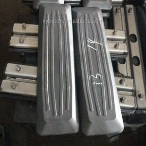 รองเท้าตีนตะขาบยางคุณภาพสูง รองเท้าตีนตะขาบยางสำหรับรถเครน แผ่นรองตีนตะขาบรถขุด แผ่นรองตีนตะขาบเหล็ก - Product Image 4