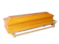 Ataúdes de Madera de Estilo Europeo para Adultos, de Alta Calidad, al por Mayor, de Madera Maciza Natural, Biodegradables y Ecológicos, con Terciopelo para Cenizas