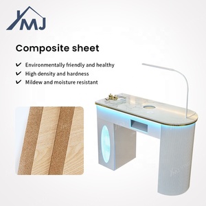 Salon chuyên nghiệp lưu trữ kỹ thuật viên làm móng tay bàn ghế đặt bằng gỗ duy nhất móng tay bảng - Product Image 6