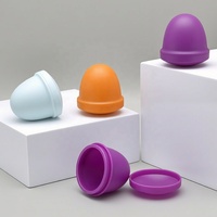 Petit récipient cosmétique de voyage rechargeable pour échantillons, baume à lèvres, crème pour le visage, pot de rangement 10g en plastique PP mat en forme de champignon