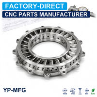 Produsen Pemesinan CNC 5 Axis untuk Cincin Pemandu Nosel Turbin dan Bagian Vane Stator dari Baja Tahan Karat untuk Aerospace Khusus