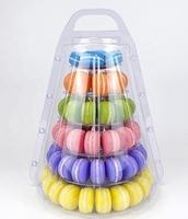 Présentoir à cupcakes rond en acrylique, 4, 5, 6, 9, 10 niveaux, présentoir à gâteaux macarons, tour à Dessert pour mariage, anniversaire, Baby Shower, goûter