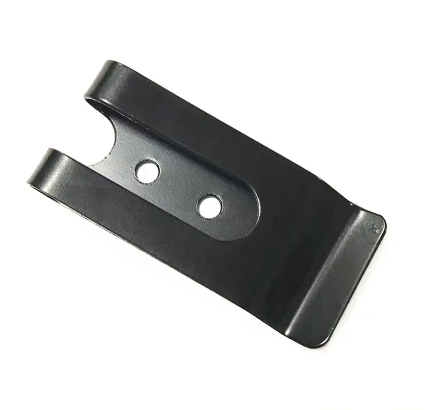 Wholesale end clip spring steel belt hardware metal holster belt clip