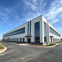 Edificio de Oficinas Prefabricado de Acero Moderno y Elegante de Múltiples Niveles, Conexiones de Alta Resistencia para la Industria Manufacturera
